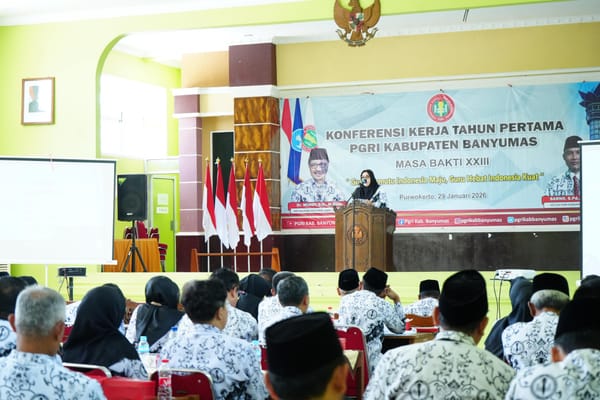 Wabup Banyumas Resmi Buka Konferensi Kerja PGRI Masa Bakti XXIII
