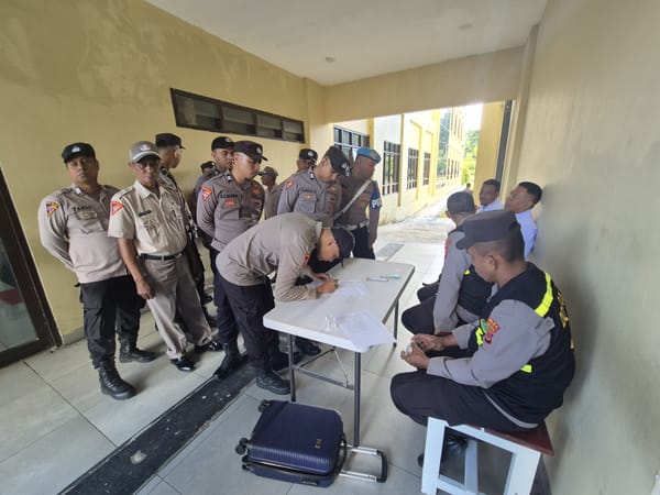 Polda Maluku Perkuat Pengawasan Internal, 42 Personel Jalani Tes Urine dan Dinyatakan Negatif