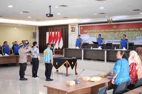 Seleksi SIPSS Panda Polda Maluku 2026, Wakapolda Ingatkan Junjung Tinggi Prinsip Betah