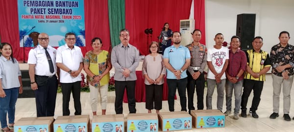 Natal Nasional 2025 Salurkan 2.000 Sembako dan 3 Ambulans ke Maluku