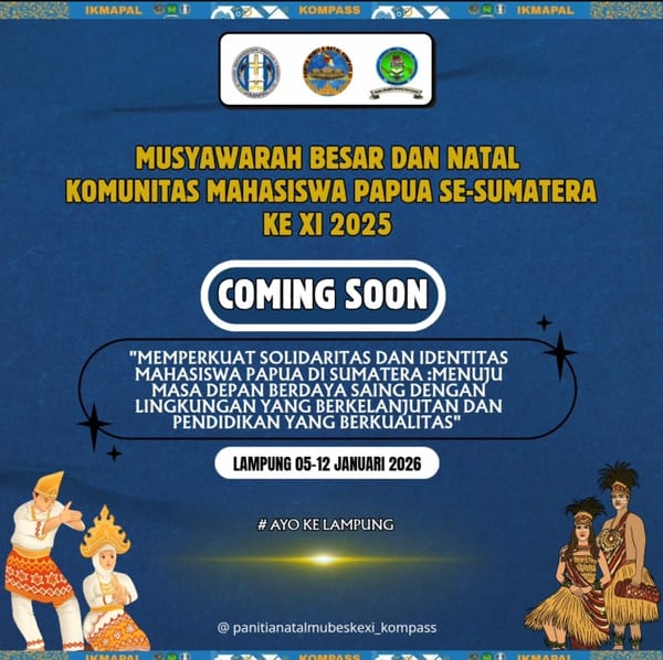 Kompass Gelar Mubes XI & Temu Natal, Perkuat Solidaritas dan Identitas Mahasiswa Papua di Sumatera