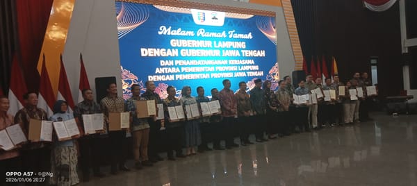 Lampung & Jateng Jalin Kerja Sama Lintas Sektor Senilai Rp. 833 M
