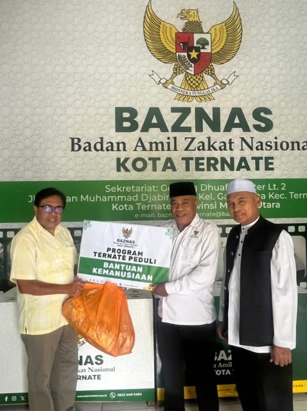 BKM Al-Munawwar Serahkan Dana Untuk Korban Banjir Bandang Sumatera Melalui BAZNAS Ternate