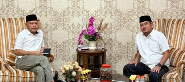 Bahas Rakor, Ketua Komwil Alkhairaat Maluku Utara Temui Wakil Gubernur