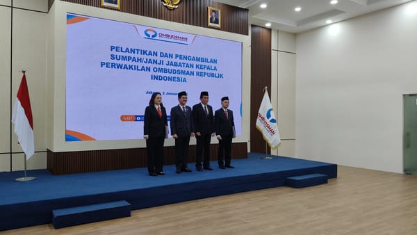 Hadi Rahman Kembali Dilantik sebagai Kepala Perwakilan Ombudsman RI Provinsi Kalimantan Selatan Periode 2026–2030