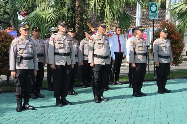 Pimpin Sertijab Perdana, Kapolres Batu AKBP Aris Purwanto Ganti Wakapolres dan Kabag Ops