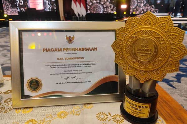 Bondowoso Raih Penghargaan Universal Health Coverage Awards 2026