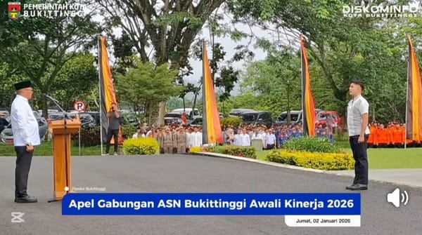 Apel Gabungan ASN Bukittinggi Awali Kinerja Tahun 2026