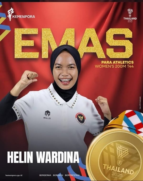 Herlin Wardina Mahasiswi ISNJ Bengkalis Raih Emas Di 13th ASEAN Para Games 2025 Thailand