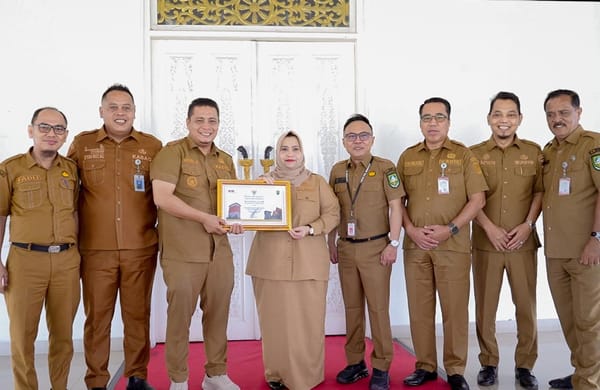 Desa Pangkalan Jambi Bengkalis Raih Penghargaan Desa Percontohan Anti Korupsi Dari KPK RI