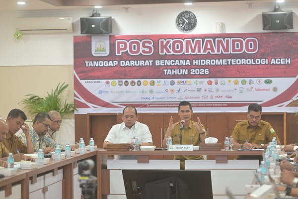 Sekda Aceh Dorong Percepatan Pemanfaatan Kayu Hanyutan Pascabanjir