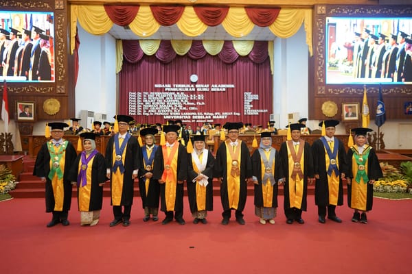 Awal Tahun UNS Menambah 9 Profesor