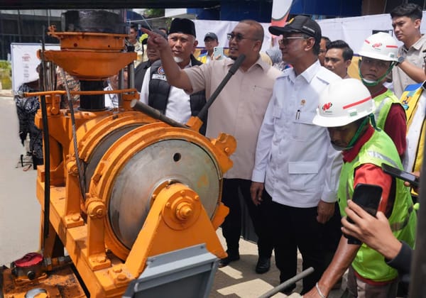 Menteri Dody Mulai Pengeboran Sumur Dalam Pertama di RSUP Dr. M. Djamil Padang