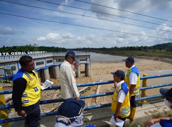 Daerah Irigasi  Jambo Aye Aceh Utara  Saat Ini Sedang Ditangani Pemulihan Infrastruktur