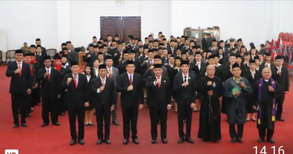 Perubahan Nomenklatur OPD, Pemkab Landak Lantik dan Kukuhkan Pejabat