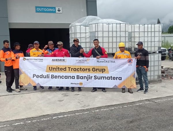 Grup United Tractors Salurkan Bantuan Berkelanjutan untuk Penanganan Bencana di Sumatra