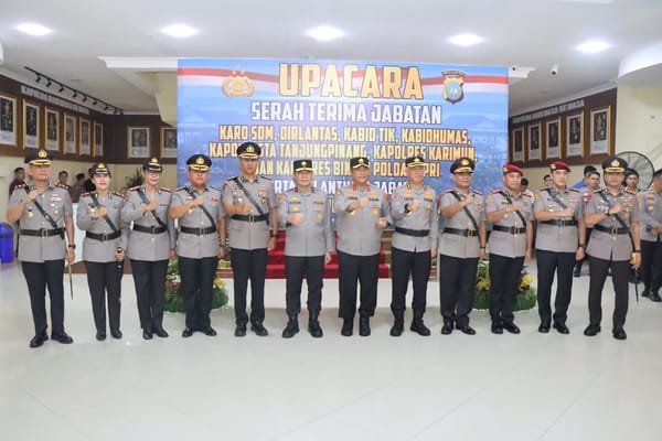 AKBP Yunita Stevani, S.I.K., M.Si. Wanita Pertama Resmi Menjabat Kapolres Karimun