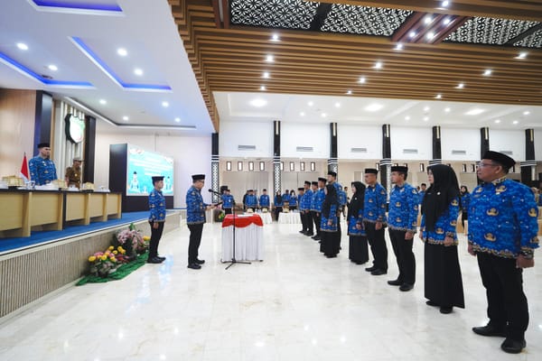 Ketua KORPRI Sulsel Jufri Rahman Kukuhkan PAW KORPRI Pangkep 2022–2027