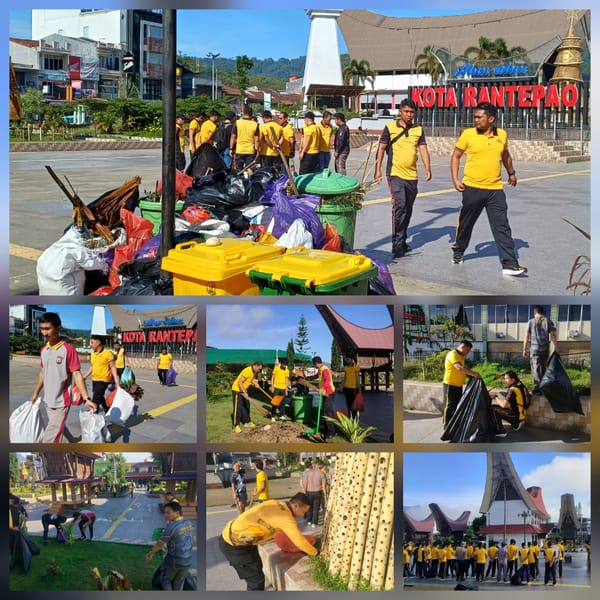 Polres Toraja Utara Gelar Aksi Kerja Bakti,Wujudkan Indonesia Bersih