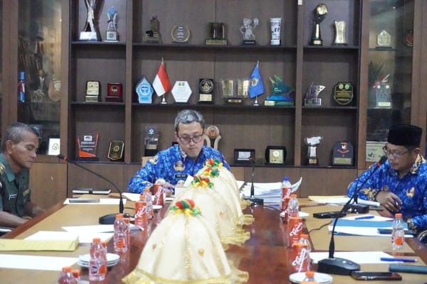 Bupati H.Paris Yasir Pimpin rapat Forkopimda Jeneponto bahas ketersediaan bahan pokok dan operasi pasar jelang Ramadhan 1447 H