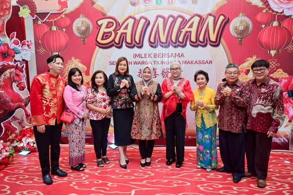 Perayaan Imlek 2026 di Makassar,Wagub Sulsel Ajak Warga Perkuat Kebersamaan