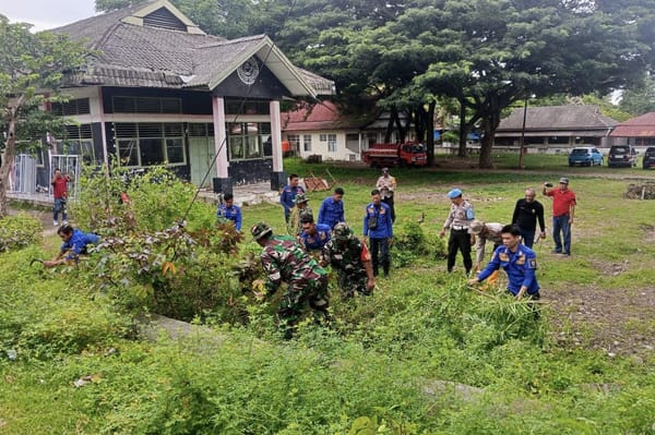 Kodim 1425/ Jeneponto Gelar Karya Bakti serentak Peringati Hari Peduli Sampah Nasional 2026