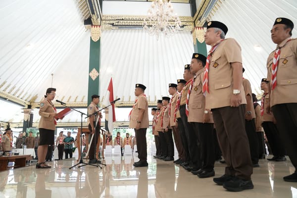 Pengurus Mabicab dan Kwarcab Gerakan Pramuka Sleman Periode 2026–2030 Dilantik