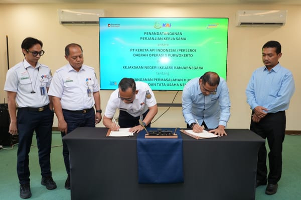 KAI Daop 5 Gandeng Kejari Banjarnegara Amankan Aset dan Penanganan Hukum