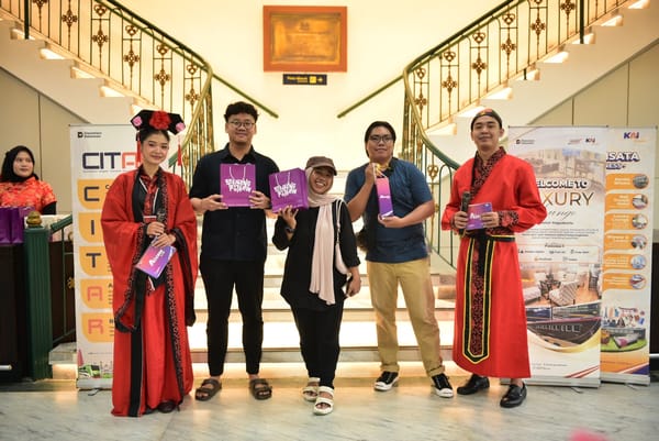 Imlek Bawa Hoki, KAI Daop 6 Yogyakarta Meriahkan Stasiun dengan Atraksi Barongsai