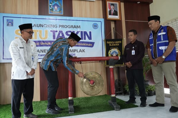 Tekan Angka Kemiskinan, Pemkab Sleman Luncurkan Program Satu Taskin di Ngemplak