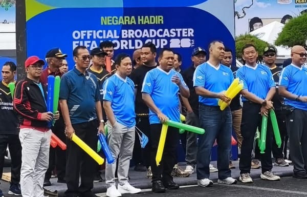 Sekdaprov Lampung Marindo Luncurkan Kick Off Siaran Piala Dunia 2026 TVRI Lampung