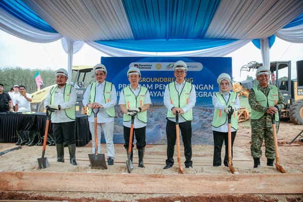 Groundbreaking Program Pengembangan Hilirisasi Ayam Terintegrasi, di Jati Agung Lampung Selatan
