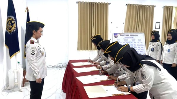 Komitmen Zona Integritas Menuju WBK dan WBBM,  Lapas Perempuan Ternate Tanda Tangan Pakta Integritas