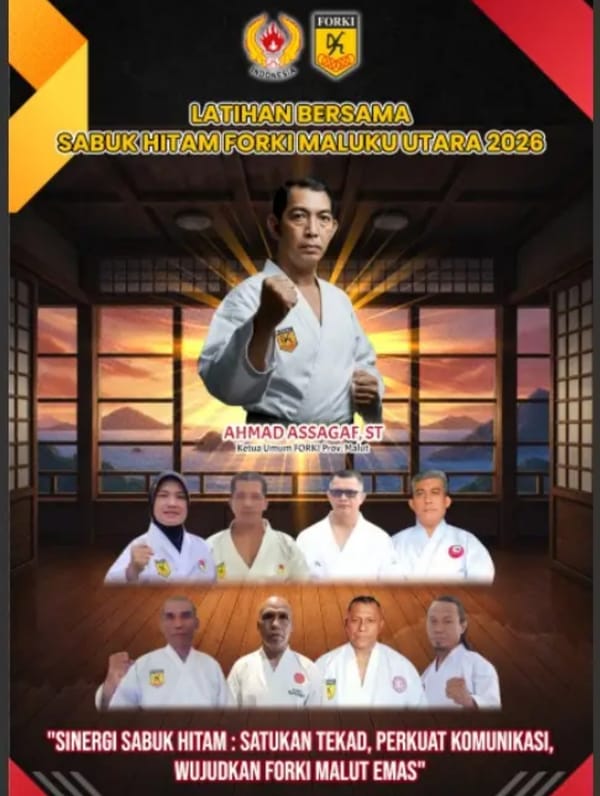 FORKI Maluku Utara Latihan Gabungan Sabuk Hitam di Taman Moya Ternate