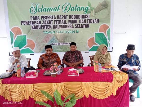 Kemenag Halmahera Selatan Tetapkan Zakat Fitrah 1447 Hijriah 2,5 kg Beras Diuangkan 45.000 Rupiah Perjiwa