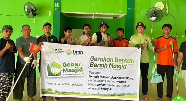 Sambut Ramadhan 1447 H, Pemuda Hidayatullah Maluku Utara Gelar Aksi GEBER