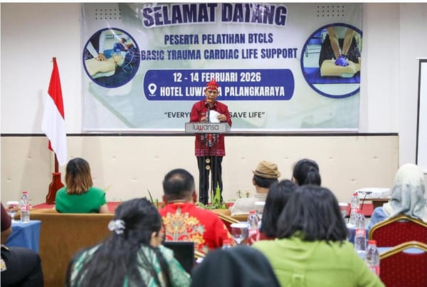 Pelatihan BTCLS Digelar di Palangka Raya, Pemprov Dorong Akses Kompetensi Nakes Lebih Merata