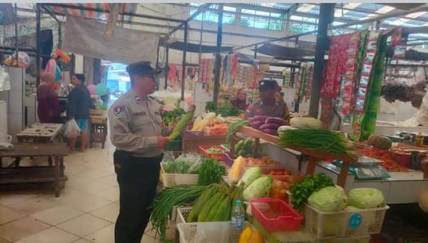 Polresta Palangka Raya Perkuat Pengamanan Pasar Tangkiling