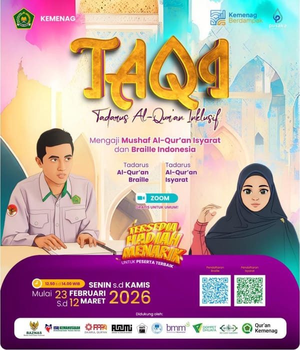 Tadarus Ramadan Ramah Disabilitas, LPMQ Siapkan Al-Qur’an Braille dan Isyarat