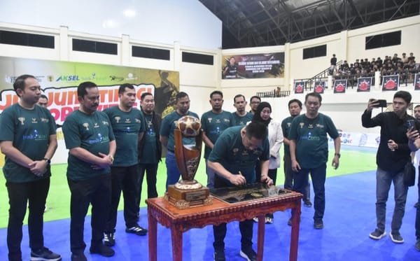 Meriahkan Ramadhan, Dandim 1002/HST Hadiri Pembukaan Turnamen Futsal Ramadhan Cup Season 6
