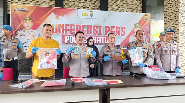 Kapolres Batu Ungkap Pencurian Logam Mulia, Pelaku Gasak Brankas Saat Rumah Kosong