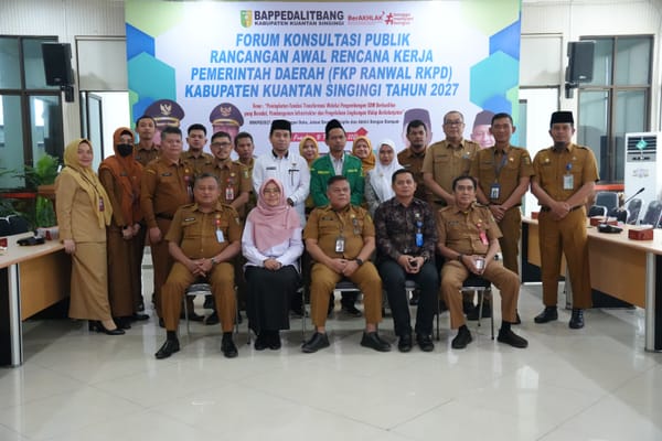 Forum Konsultasi Publik Menjadi Dasar Penyusunan RKPD dan Renja Kuansing 2027