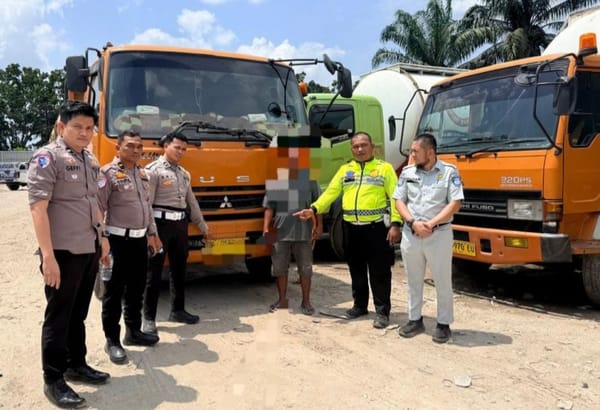 Dalam Kurun Waktu Kurang 24 Jam, Polisi Berhasil Bekuk Sopir Truk Pembawa Maut di Kampar Riau