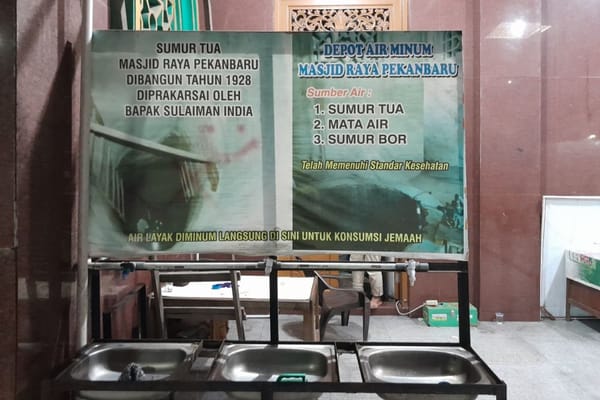Misteri Sumur Tua Mesjid Raya Senapelan Pekanbaru: Tak Pernah Kering Sejak Tahun 1928