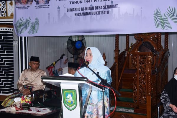 Safari Ramadhan di Bukit Batu, Bupati Kasmarni Tegaskan Pelayanan Publik Jadi Prioritas Utama