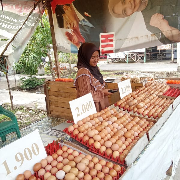 Harga Telur di Pontianak Tembus Rp34 Ribu/Kg, Bazar Murah Diserbu Warga Jelang Imlek dan Ramadhan