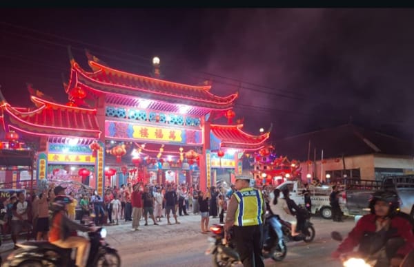 Polres Landak Amankan Perayaan Malam Tahun Baru Imlek 2026