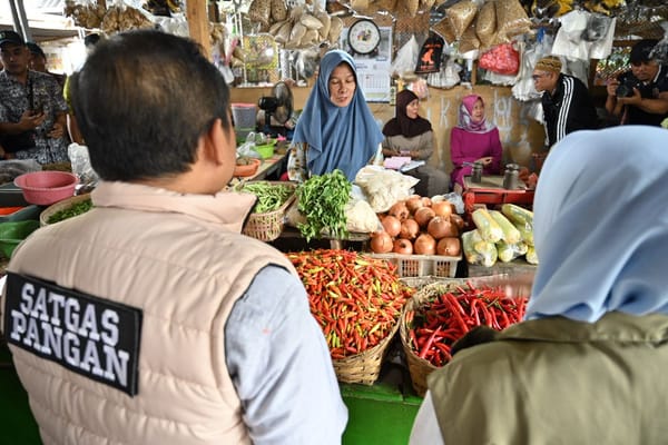 Jelang Ramadhan, Satgas Pangan Banyuwangi Lakukan Sidak Sejumlah Pasar