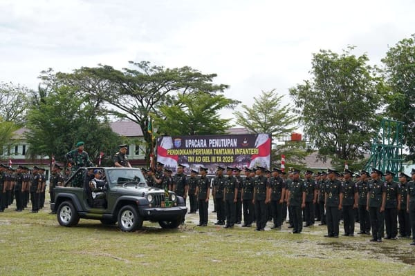 Kodam XII/Tanjungpura Lantik 519 Prajurit Muda Infanteri, Perkuat Kesiapan TNI AD