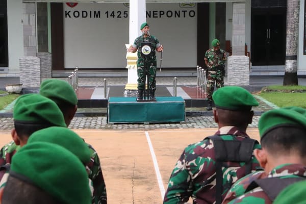 Apel Kesiapsiagaan, Dandim 1425/Jeneponto Tegaskan Prajurit Harus Responsif